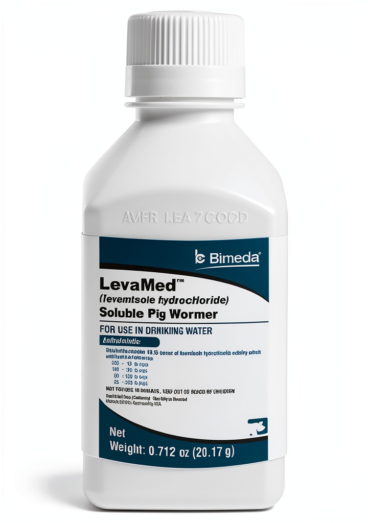 Prime Pet Deals Levamed Soluble Pig Wormer Broad Spectrum being mixed in farm setting